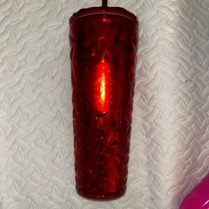Starbucks Ruby Red Tumbler with Straw
